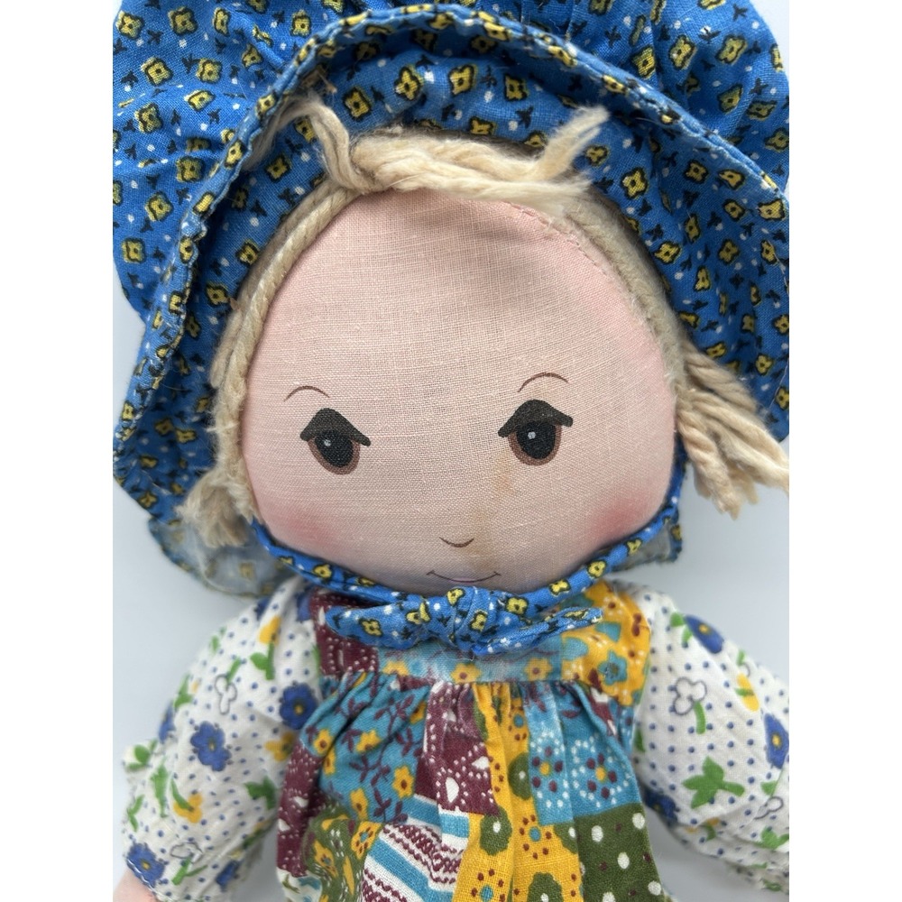 VTG The Original Holly Hobbie Knickerbocker Ragdoll Multicolor Patchwork Dress - Picture 2 of 8